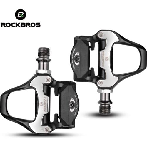 ROCKBROS Bicycle Pedal SPD-SL Road Bike Self-locking Pedals Ultralight Aluminum Alloy Sealed Bearing Bicycle Cycling Accessories
