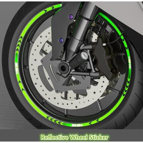1 Set 10 Inch Strips Wheel Tire Reflective Sticker Tape Bike Motorcycle Car Night Reflective For Bike Motorcycle Car Styling