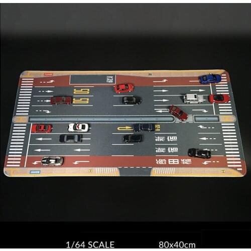 80CM 1:64 Scale Underground Garage Large Parking Lot Mat For Diecast Car Model Vehicle Scene Display Toy Mouse Pad Scene Show
