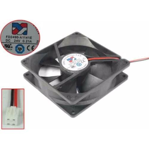 ARX FD2490-A1141E DC 24V 0.21A 90x90x25mm 2-wire Server Cooling Fan