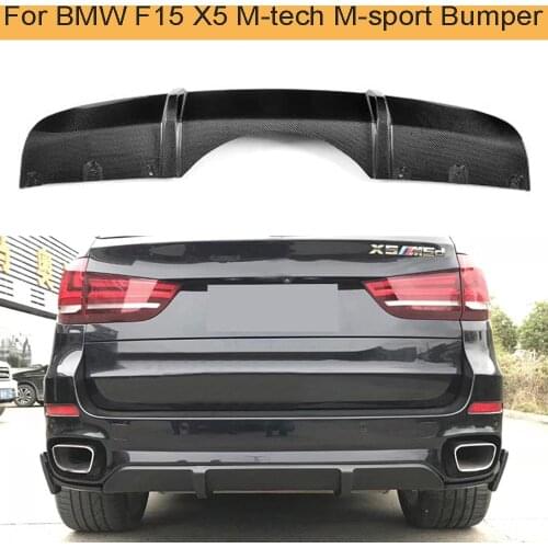 F15 X5 Carbon Fiber Car Rear Bumper Diffuser Lip Spoiler for BMW F15 X5 M-tech M-sport Bumper Only 2014 - 2018 Car Spoiler