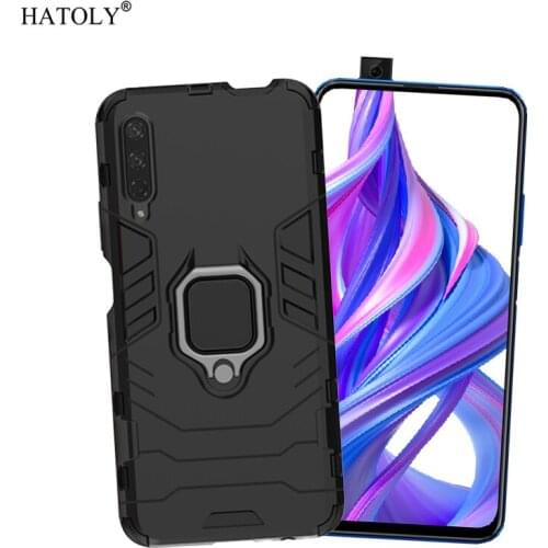For Cover Huawei Honor 9X Pro Case Shockproof Armor Back Cover For Honor 9X Pro Ring Holder Stand Phone Case Funda Honor 9X Pro