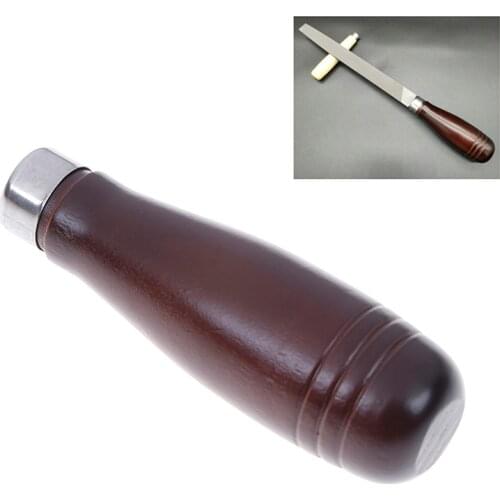 3Pcs/Lot Wooden File Handle Fit Home Tool Stainless Steel Ring Hardwood DIY Accessories