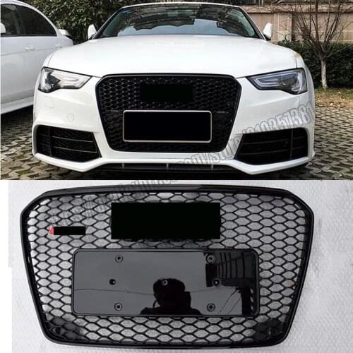 FOR AUDI A5/S5 B8.5 2013 2014 2015 2016 2017 HONEYCOMB SPORT MESH RS5 STYLE HEX GRILLE GRILL BLACK