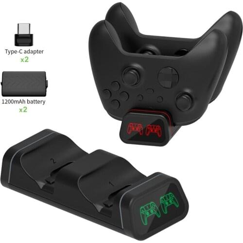 Battery Charger Charging Dock Docking Station For X box Xbox Series X S Controller Gamepad Control Accessories Stand USB Charge