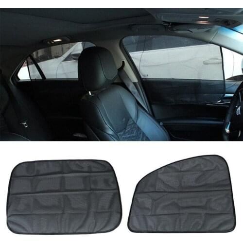 2pcs Detachable Car Side Window Curtain Sunshade UV Shield Auto Cars Curtains Flexible Car Covers Auto Styling Accessories