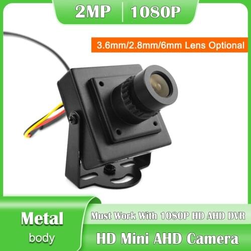 1080P Mini AHD CCTV Camera HD 2MP Super Small Metal body CCTV Security Camera With 3.6/2.8/6mm lens Optional
