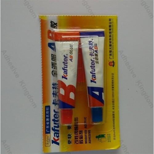 High quality 6pcs 16g Kafuter transparent powerful multi-purpose AB glue clear quick-drying glass adhesive