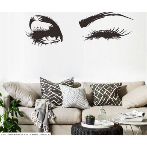 Pretty Eye Wall Sticker Girl Bedroom living room decoration for Mural Art Decals Sexy wall decals