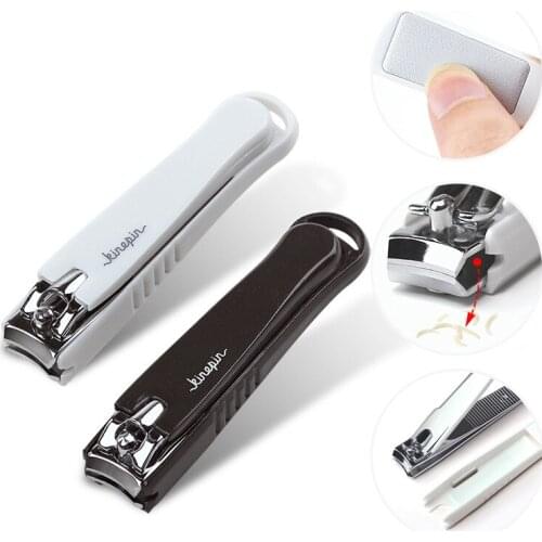 Taoye teemo 1pcs Stainless Steel Nail Clippers With Anti-splash cover Trimmer Pedicure Care Nail Clippers Professional File