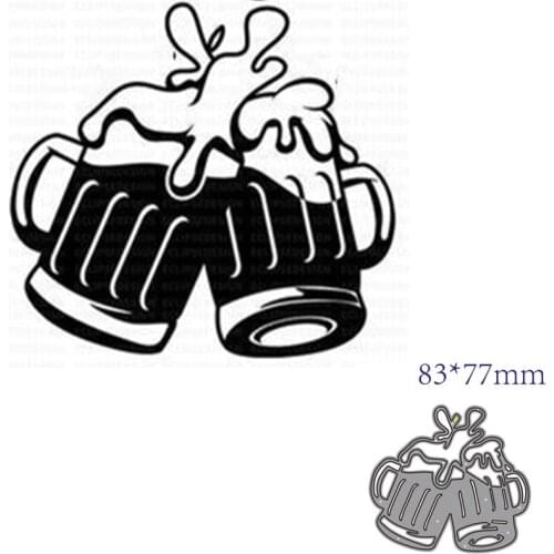 Metal cutting dies cut die mold beer decoration Scrapbook paper craft knife mould blade punch stencils dies