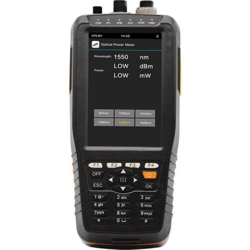 Multi-Function TM290 Smart Handy OTDR SM 1310/1550nm 22/20dB 60km + Visual Fault Locator 10mW +Optical Power Meter +Light Source