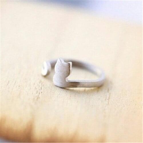 Fashion cat rings cat tails surrounded rings -color rings for women