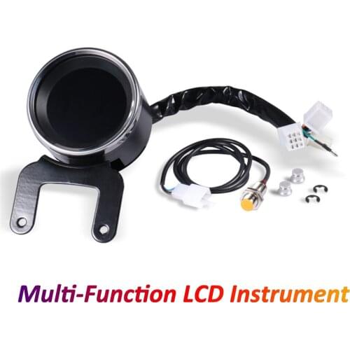 Motorbike Gauges Digital Speedometer Odometer Tachometer LED Gear Level instruments for Cafe Racer Honda Yamaha Suzuki Triumph