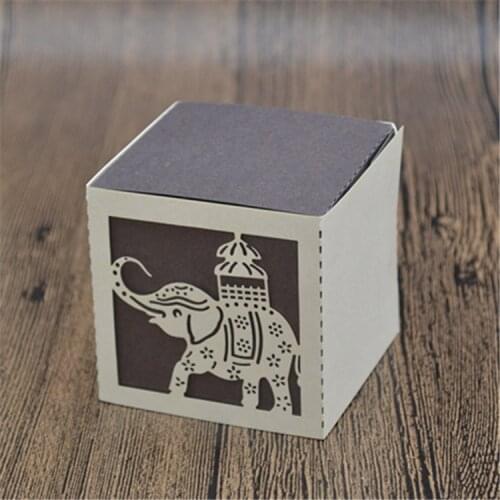 Folk Art Style and Animal Theme Poplar Type cheap candle holders laser cut favor box