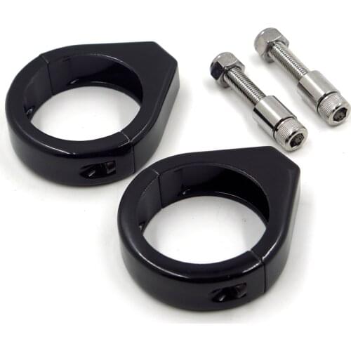 Aftermarket free shipping motorcycle parts accessories Turn signal Clamps for Harley Softail Mount Bracket 49mm Fork tube CHROME