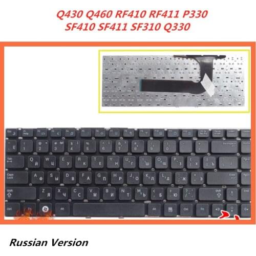 Laptop Russian Keyboard For Samsung Q430 Q460 RF410 RF411 P330 SF410 SF411 SF310 notebook Replacement layout Keyboard
