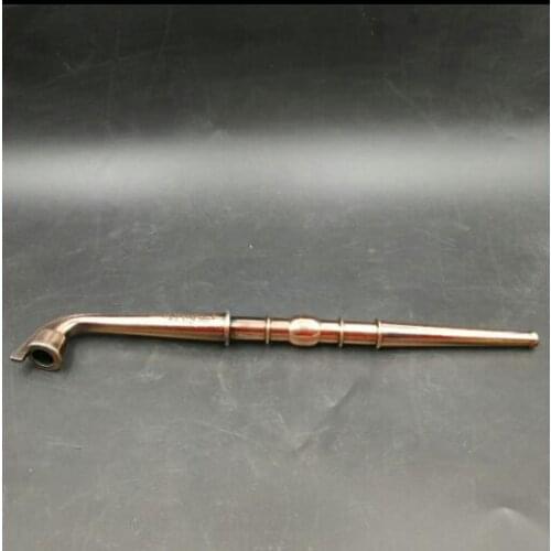 Collectable Chinese Brass Carved Exquisite Small Smoking Tool Pipe