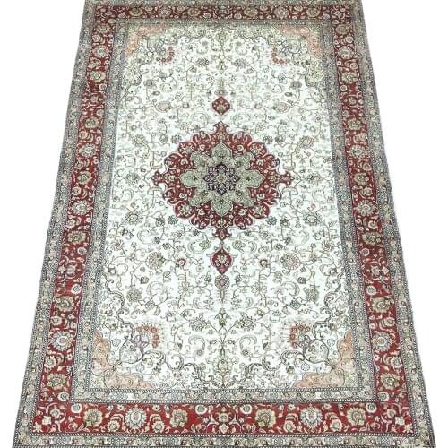 Seeykeep™ 5x8 silk handknotted oriented persian rug-sk3036094