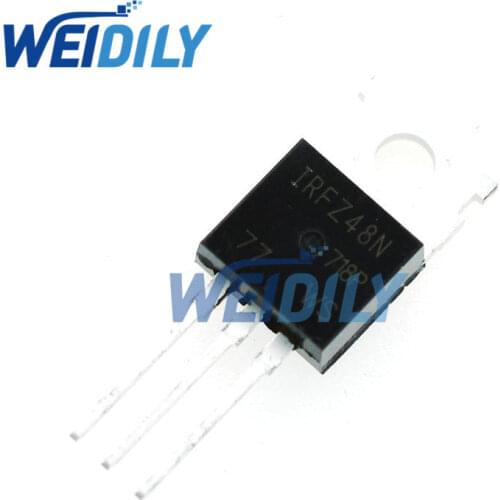 10PCS/LOT IRFZ48N IRFZ48 IRFZ48NPBF MOSFET MOSFT 55V 64A 14mOhm 54nC TO-220 new