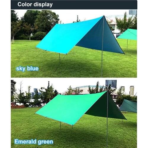 Awning Waterproof Tarp Tent Shade Ultralight Garden Canopy Sunshade Outdoor Camping Hammock Beach Sun Shelter