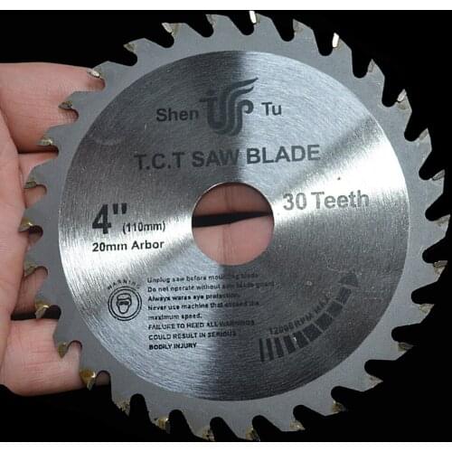 110mm 4.33 inch Woodworking Saw Blade 30Teeth 40Teeth Alloy Saw Blades Cutting Machine Saws Wood Circular Saw Blades
