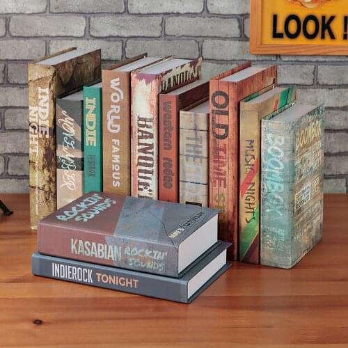 7pcs Retro English Simulation Book Decoration Model Photo Props Book Software Accessories Household Fake BooksDecorative