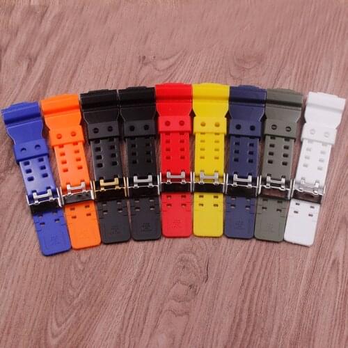Watch Accessories For Casio G-SHOCK GA GD GLS-100 110 120 Glossy Strap Mens Watch Strap
