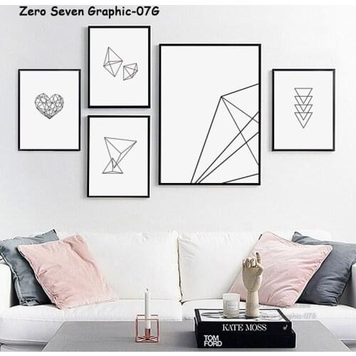 Black And White Abstract Line Geometry A4 A3 Canvas Painting Posters And Prints Living Room Wall Art Pictures Home Decor Murals