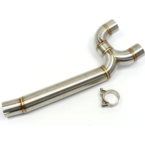 For Yamaha FZ6 FZ6N FZ6S Escape MOTO For FZ6 FZ6N FZ6S Motorcycle Exhaust System Middle Pipe Link Connect Motorbike Accessories