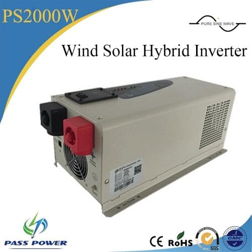 2016 Hot Selling 12V/24V to 110V--240V Low Frequency Wind Solar Hybird Inverter 2000W