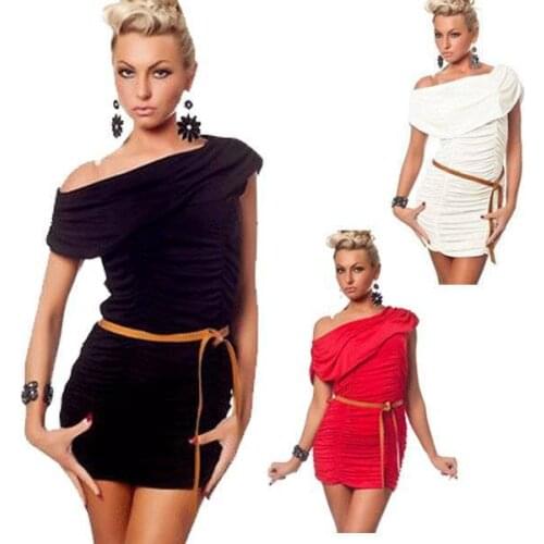 Hot Sale Popular Cap Sleeve Ruched Dress Sexy Elegant Clubwear Mini Short Dress