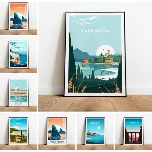 Hd Prints Home Decor Pictures Ship House Gifts Wall Artwork Modular Cartoon House Poster Painting Canvas Living Room No Framed