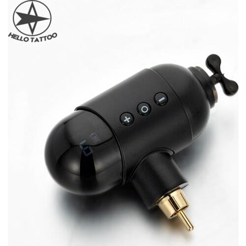 HELLO Mini Portable Wireless Battery Tattoo Power Supply Power Pack DC RCA AUDIO Jack For Tatoo Machine Pen Eyebrow tool 1650mAh