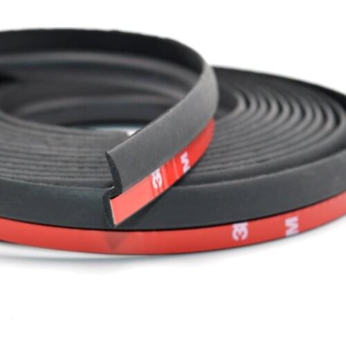 Car Hood Sealing Strip Universal Auto Rubber Seal Strip for Engine Covers Seals Trim Sealant Waterproof Anti Noise Accessories