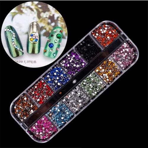 LF 1Pcs Metal Rhinestone For Nail Stickers Needlework FlatBack Scrapbooking Decoration DIY Embellishments Accessories