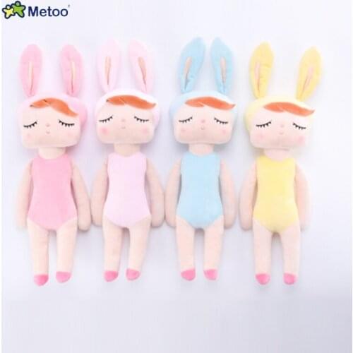 Metoo Original Plush Toys Angela Dolls Stuffed Animals With Box Dressing Doll Rabbit Cute Dreaming Girl Gift for Kids Children