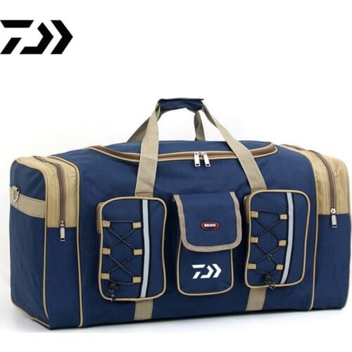 Multifunctional Canvas Fishing Shoulder Bag Pack Fishing Tackle Bag Outdoor Sport Tourism Mountaineering Bag Daiwa Camping Bag
