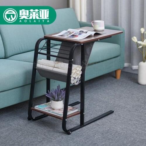 Mobile Lazy Bedside Laptop Computer Desk Bed Adjustable Desk Sofa Side Table Storage Side Table