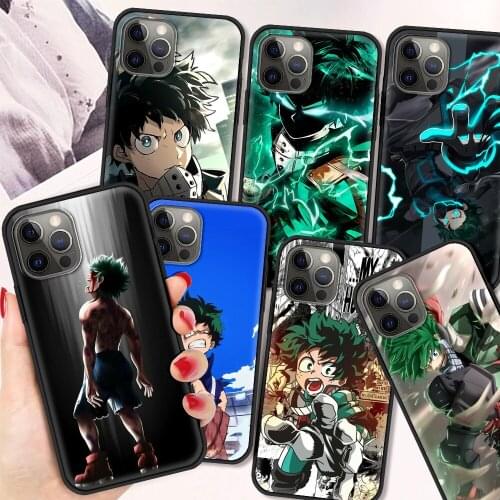 My Hero Academy Silicone Soft Cover for iPhone 12 11 Pro MAX Luxury Phone Case XR X XS MAX 8 7 6 6S Plus Coque Shell