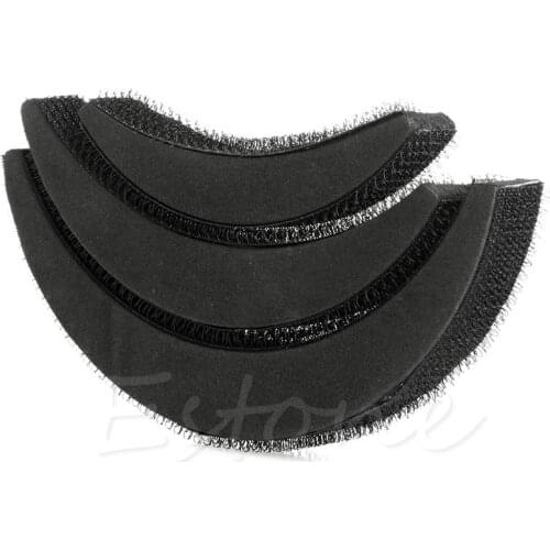 1Set 3Pcs Hair Styling Tool Hair Increase Bumpit Styling Tool Bump Foam Sponge Pad Insert Wedding 3 size light weight Black