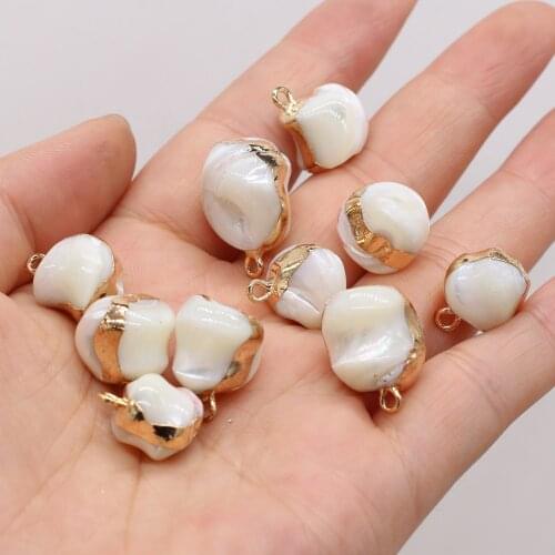 Natural Mother of Pearl Shell Joint Irregular Pendant Jewelry Handmade Crafts Making DIY Necklace Bracelet Anklet Accessories