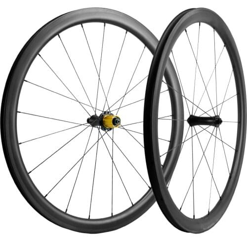 New model 40mm Carbon Wheelset Clincher Road Bicycle Carbon Wheels 25mm U shape Racing Wheels Light weight bicycle wheelset