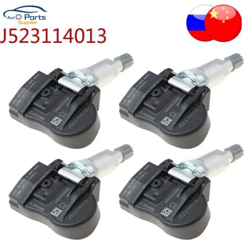 New 4Pcs J523114013 TPMS Tire Pressure Sensor For Chery Tiggo 3 3X Tiggo 2 Tiggo 5/7 for GEELY EC7 / GS / GL GC9 433MHZ