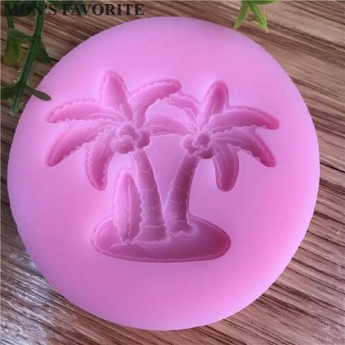 New Arrival Silicone 3D Coconut Tree Mold Fondant Cake Decorating Tools, Silicone Soap Mold, Cooking Tools D051