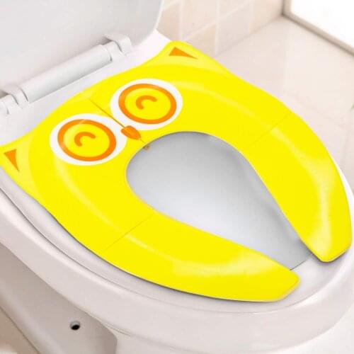 Upgrade Folding Non Slip Toilet Pads Travel Portable Reusable Toilet Potty Training Seat Covers with Carry Bag for For Babies