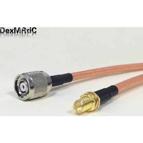 Reverse RP-SMA Female Jack Switch RP-TNC Male Plug RG142 coaxial cable 50CM/100CM for wifi router adapter