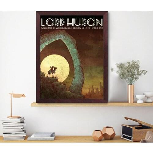 Lord Huron Concert Poster Canvas Painting Music Prints Modern Wall Art Picture for Living Room Bedroom Home Decoration