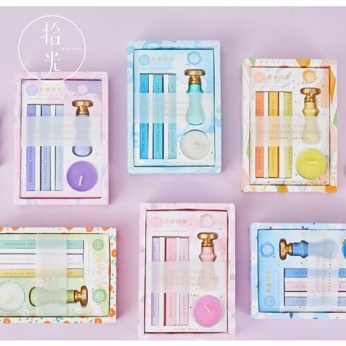 Greetings Wax Seal Stamp Retro Antique Sealing Wax Copper Seal Stamp THANK YOU MY FRIENDS GOOD LUCK FOR YOU BE HAPPY MISS YOU