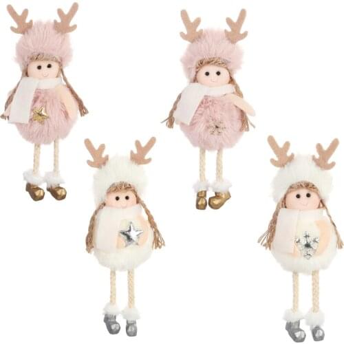 Christmas Angel Doll Toy Hanging Pendant Festival Ornament Xmas Tree Decoration